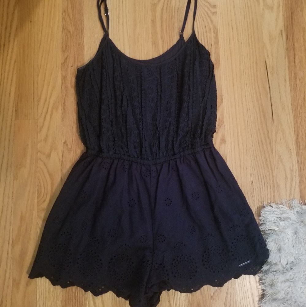 Navy Blue Romper